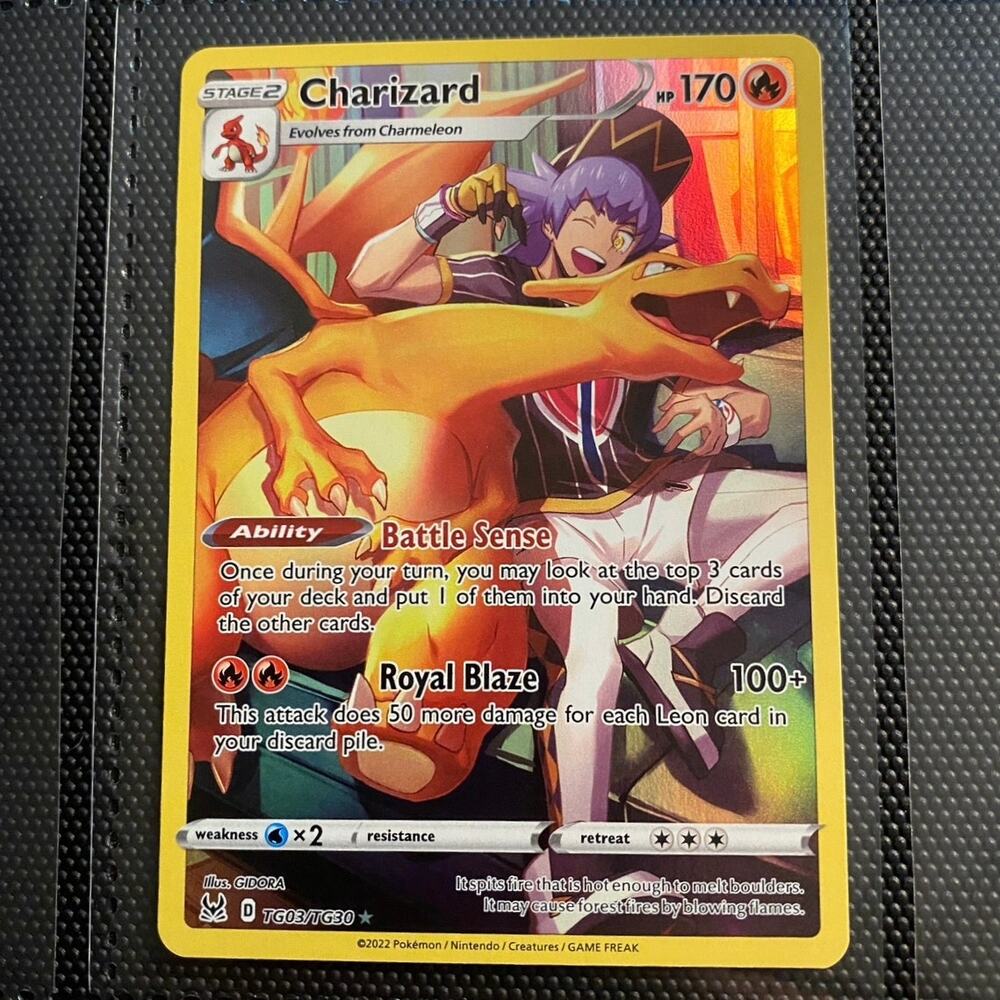 Pokemon Charizard Trainer Gallery TG03/TG30 Lost Origin Holo Card